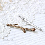 Load image into Gallery viewer, Custom Set of 2 Twig Hair Pins - Branch Bobby Pins - Mix &amp; Match Silver, Gold, Rose Gold, or Bronze - By Woodland Belle
