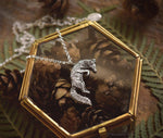 Load image into Gallery viewer, Leaping Fox Necklace - Sterling Silver Jumping Fox Pendant, Recycled - Small Animal Charm Jewelry - Fox Lover Gift - by Woodland Belle
