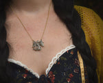 Load image into Gallery viewer, Phoenix Necklace - Gold Bronze Phoenix Rising Pendant - Firebird Necklace - Phoenix Bird Jewelry Gift - by Woodland Belle
