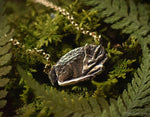 Load image into Gallery viewer, Sleeping Fawn Necklace - Sterling Silver Deer Pendant, Recyled - Small, Dainty Animal Charm Necklace - Deer Lover Gift - Woodland Belle
