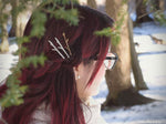Load image into Gallery viewer, Twig Hair Pins Custom Personalized Set of 3 - Branch Bobby Pins - Mix &amp; Match Silver, Gold, Bronze, or Rose Gold - by Woodland Belle
